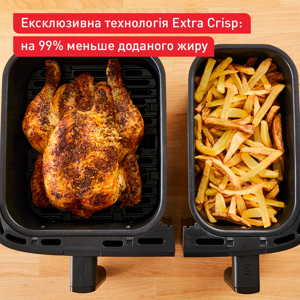 Мультипечь Tefal Dual Easy Fry & Grill Air Fryer EY905B10