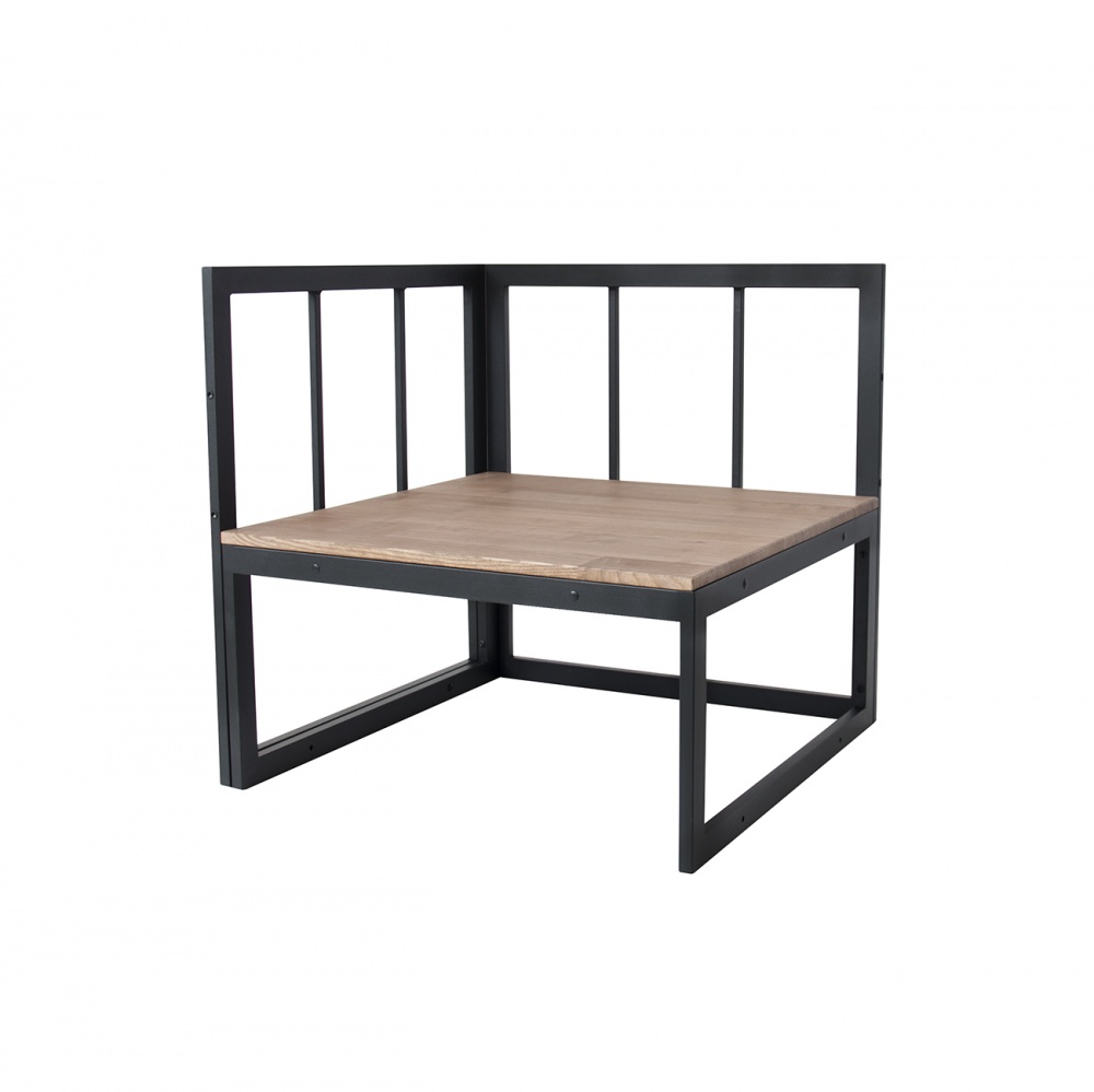 Пуф TreeLand Плаза сірий на чорному чорний