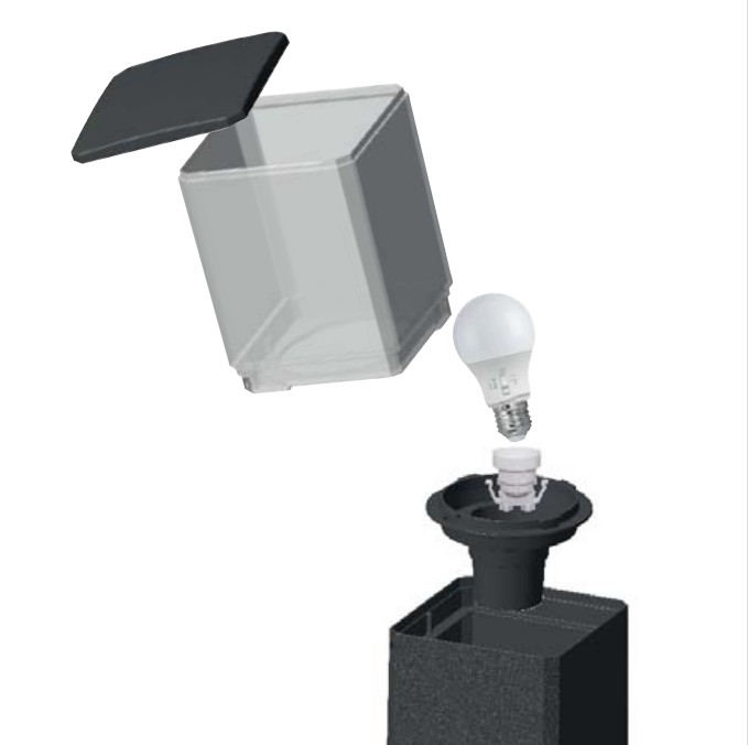 Светильник уличный настенный FUMAGALLI Virgilio Applique Opal E27 8,5 Вт IP55 серый