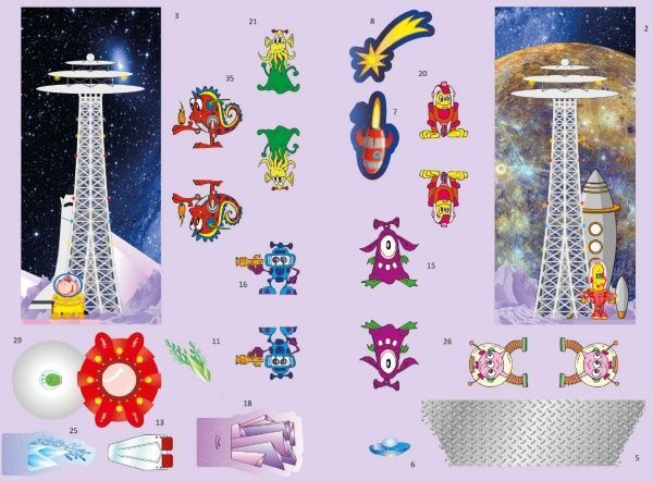 Книжка-розвивайка «Космічні пригоди»