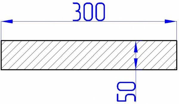 Косоур сосновый ТС-3/3 50x300x3000 мм (0,9 кв. м)