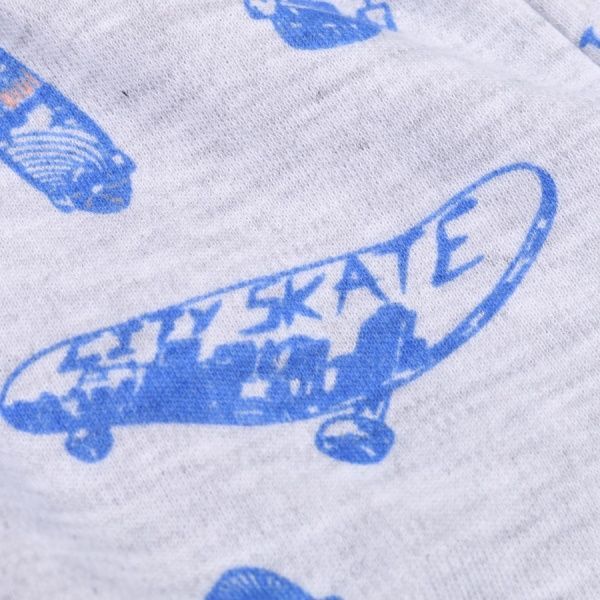 Піжама для хлопчиків Фламінго скейт р.98 меланж/джинс 