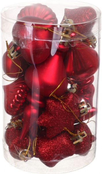 Набор елочных игрушек Мини в ассортименте 20 шт./уп.