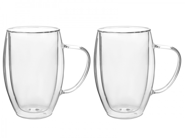 Набор кружек с двойными стенками Crystal (605-003) 380 мл 2 шт. LeGlass 