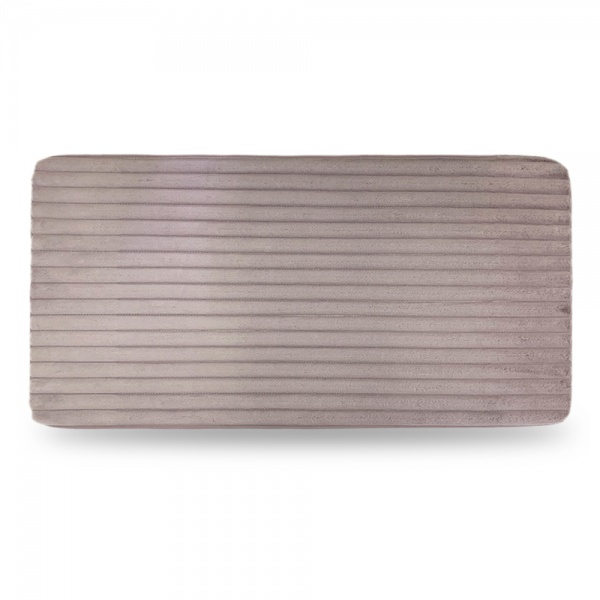 Коврик для ванной комнаты Dariana Эко-мех Страйп 75х150 см пастельно-розовый