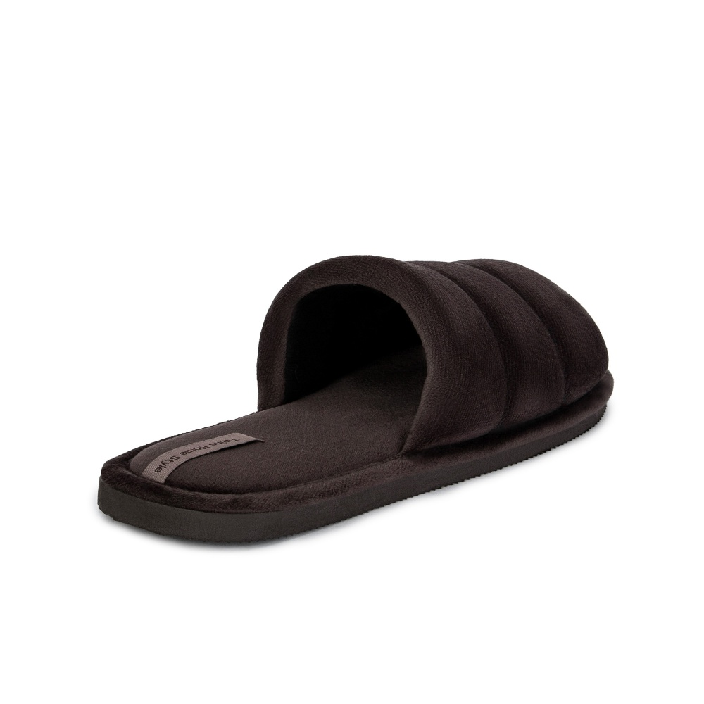 Тапки домашние Twins HS-VL плюшевые с прошивкой 13812 р.38/39 шоколадный