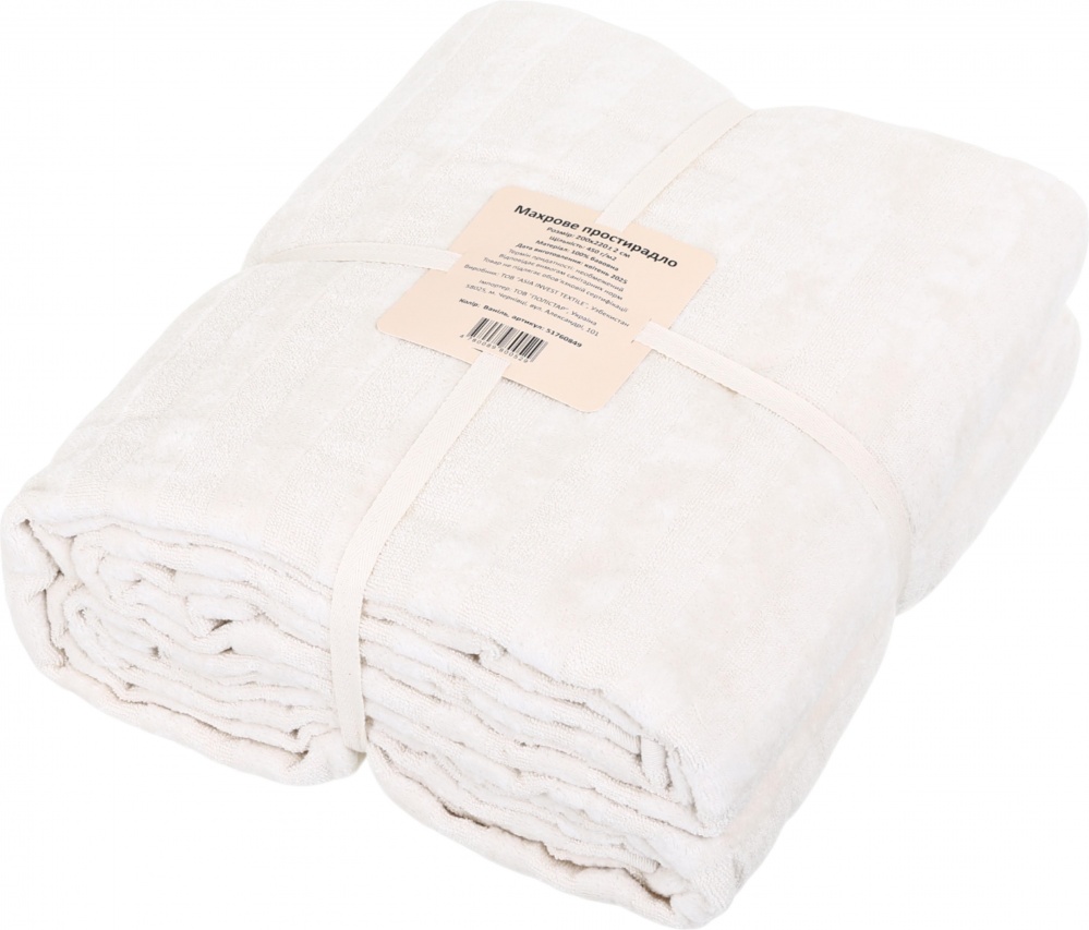 Простирадло 200х220 см 450 г/м2 ваниль 200x220 см