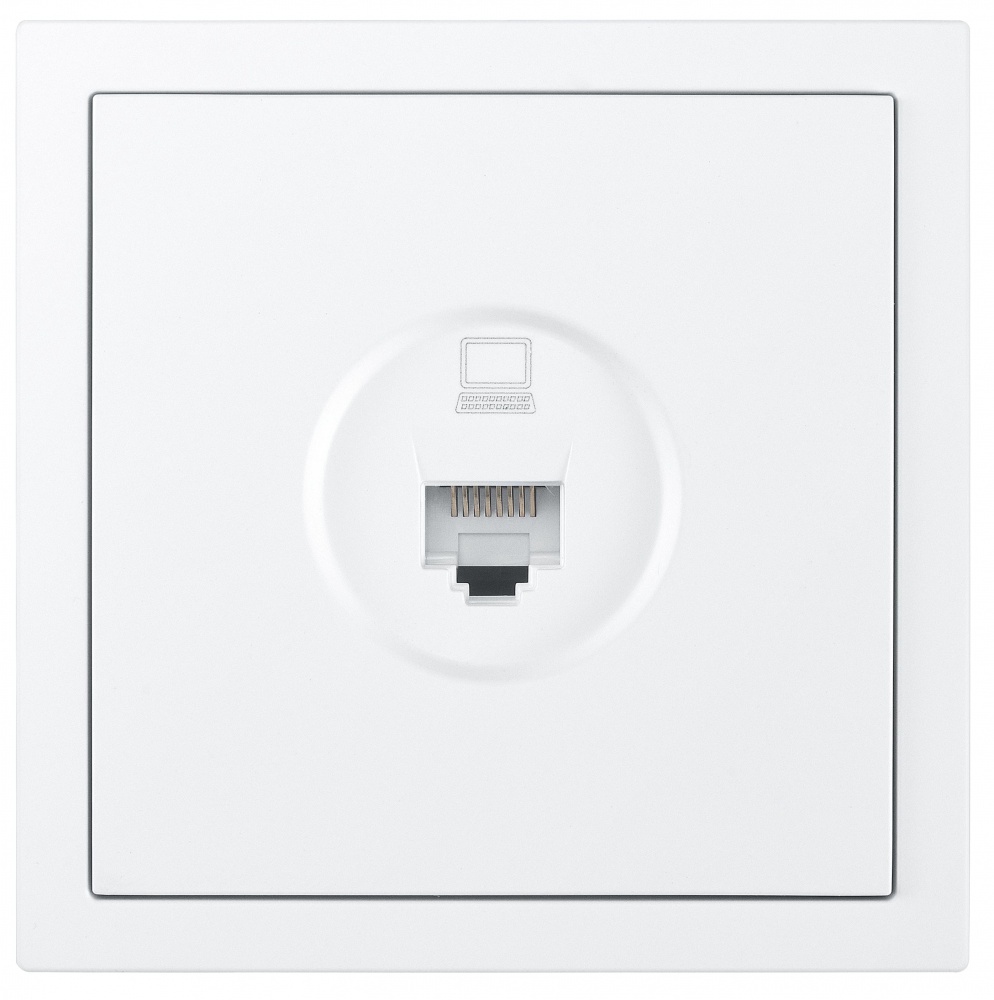 Механизм розетки компьютерная HausMark Juna IP20 белый матовый 7041-0988-139