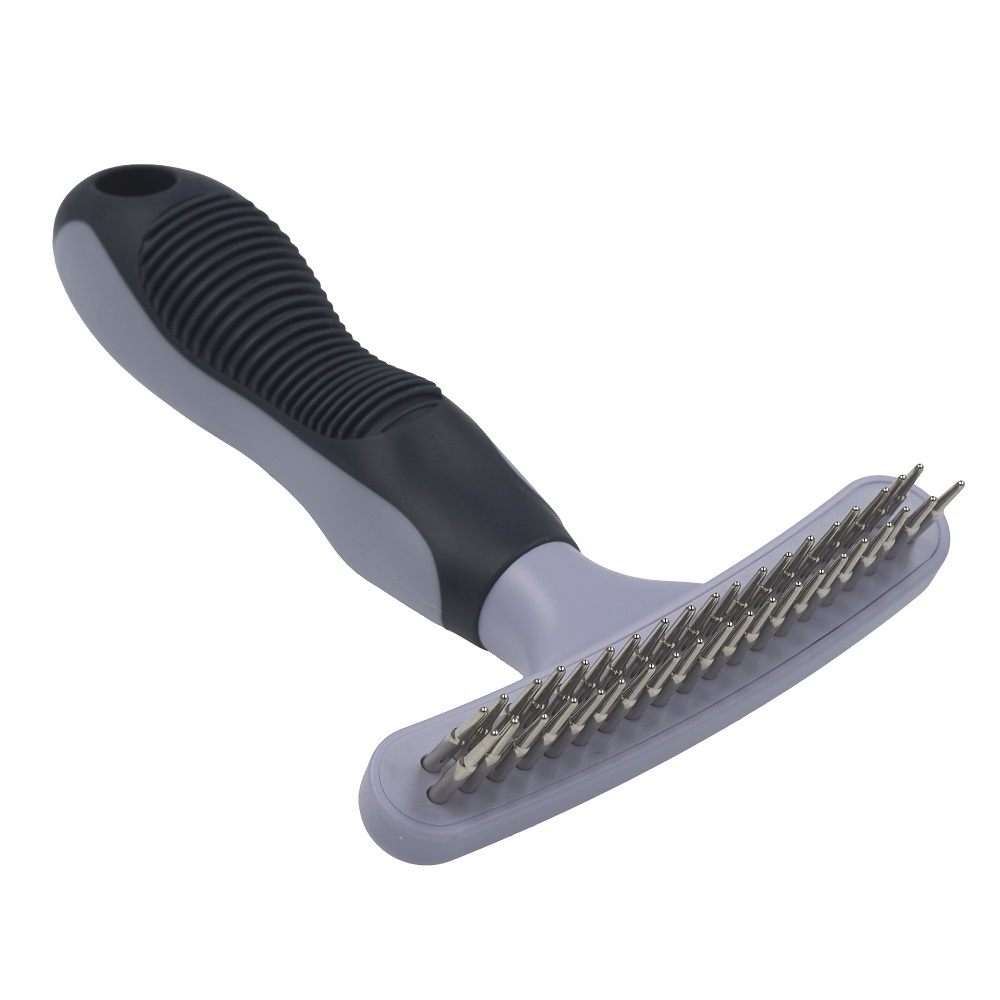 Граблі дворядні AnimAll для вичісування шерсті довгошерстих порід собак (184470)