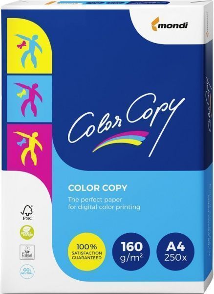 Папір офісний Mondi A4 160 г/м Color Copy 250 аркушів білий 