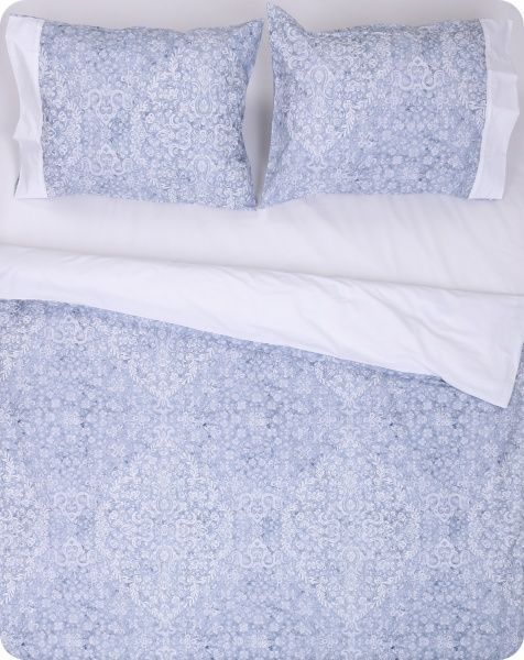 Комплект постельного белья Paris Nanga 2 серый с белым Guy Laroche 