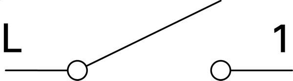 Вимикач одноклавішний TEM Logiq з підсвіткою 10 А 230В титан SQ10TIINXO-U