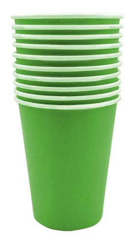 Стакан бумажный Silken 250 мл зеленый 10 шт.