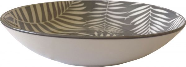 Тарілка супова VT-P-2200G Сірі листя 650 мл, 200 мм Vittora