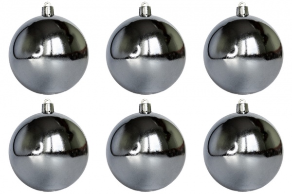 Набір ялинкових куль Девілон 251284 d80 мм 6 шт./уп. 