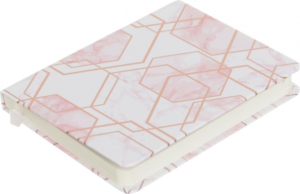 Блокнот Рожевий мармур 4 14,5х10,5 см