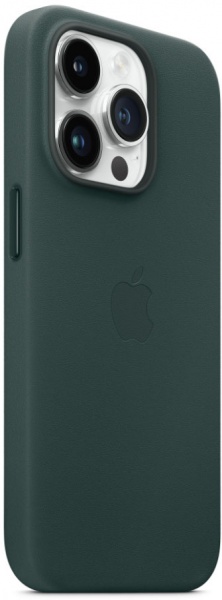 Чохол Apple Leather Case with MagSafe для iPhone 14 Pro forest green(MPPH3ZE/A)