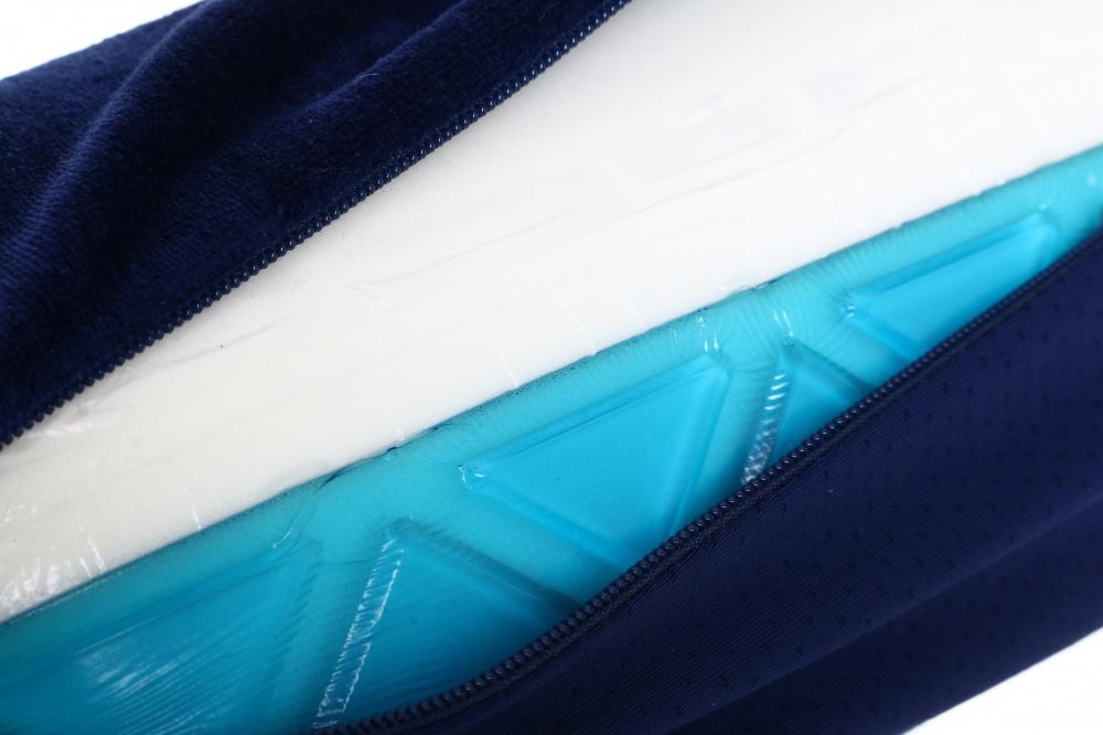 Подушка для подорожей Twist Navy Luna 66x10 см синій