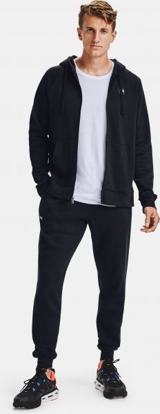 Джемпер Under Armour UA Rival Fleece FZ Hoodie 1357111-001 р. XL чорний