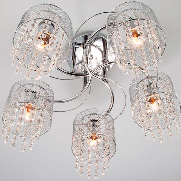 Люстра потолочная Strotskis Bonnie 30137/5 5x60 Вт E27 хром 