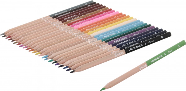 Набор цветных карандашей Nature 24 шт зеленый