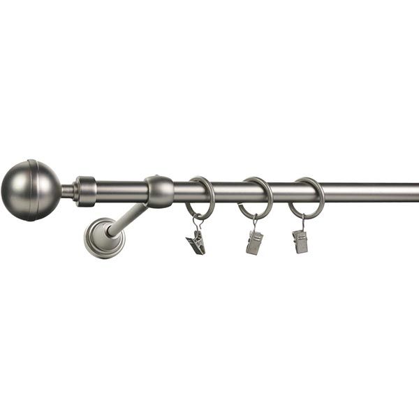 Карниз Bella Vita HS-F-1196 матовый никель 2.4 м