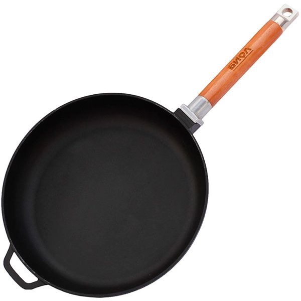 Сковорода чугунная съемная ручка 28 см Оптима 0128 Biol