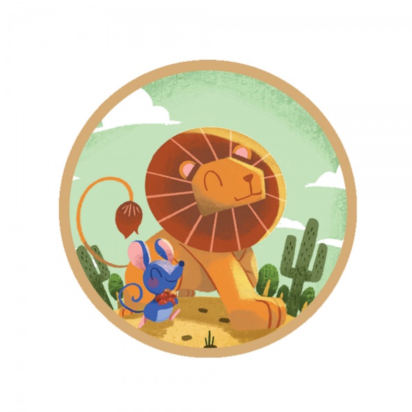 Аудиосказка с проектором AMBO FUNTAMIN Лев и мышонок AF6339LM