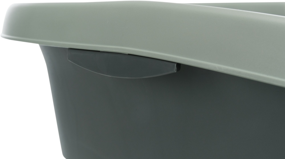 Туалет Trixie для котів Carlo з бортами сірий 38х17х58 см