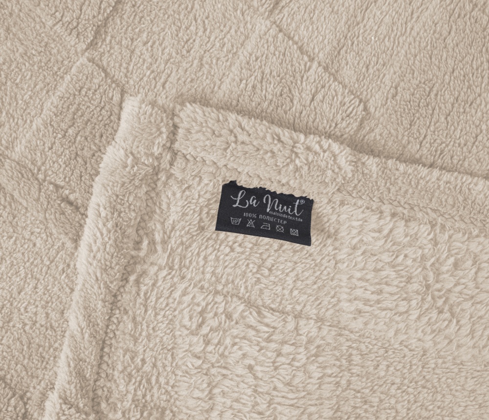 Плед Sherpa Jaсquard Rombo 160x200 см айвори La Nuit
