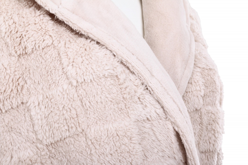 Халат женский La Nuit с капюшоном Torino р. M бежевый