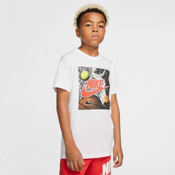 Футболка Nike B NSW TEE PLAYGROUND FUTURA CT2634-100 S білий