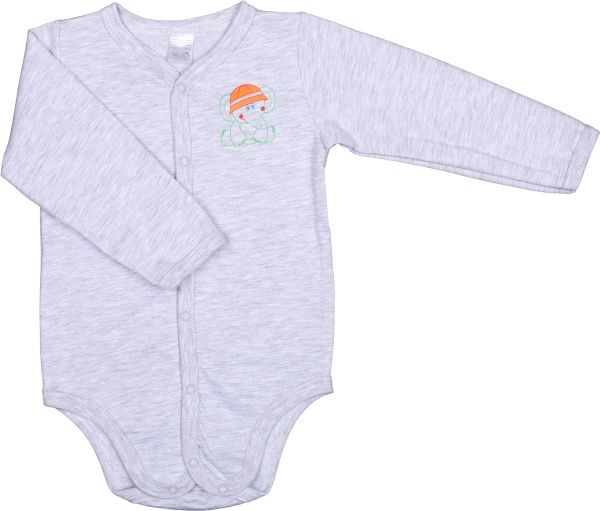 Боди детское для мальчика Татошка р.86 серый меланж м14251смл 