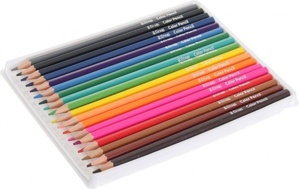 Олівці кольорові Abstraction червоний 18 шт.