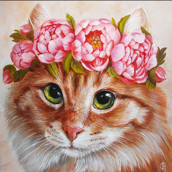 Картина стразами Рыжая весна 40x50 см на подрамнике 954094 Santi 