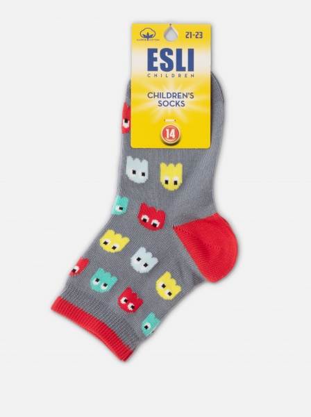 Шкарпетки унісекс Conte-Kids 21С-90СПЕ 643 р.14 темно-сірий 