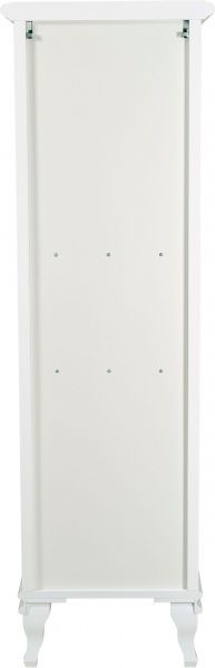 Пенал напольный Aqua Rodos Беатриче New белый патина хром