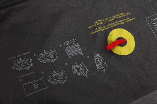 Манеж Bambinelli 120х60х73 см серый меланж