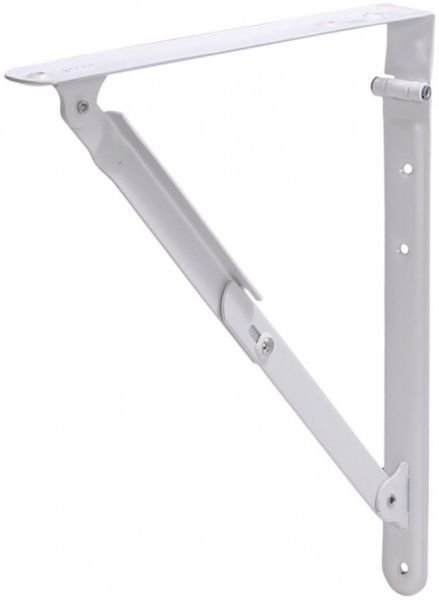 Кронштейн  сталевий складаний 300x300 мм білий