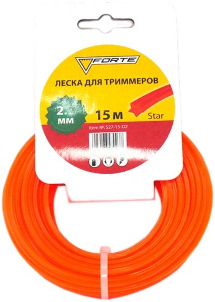 Волосінь Forte для тримера 2 мм 15м S20-15-O2