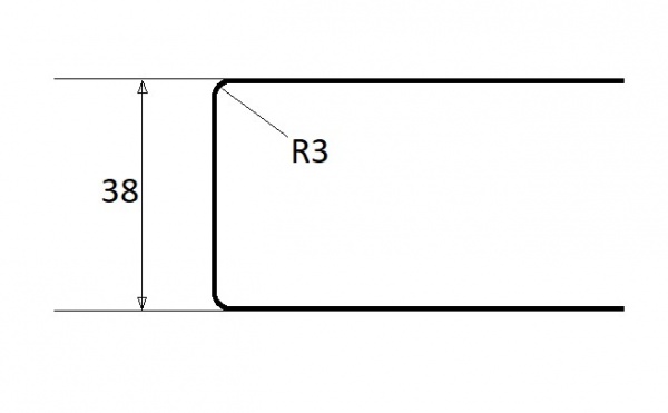 Стільниця LuxeForm S634 4200x600x38 мм тенеріфе