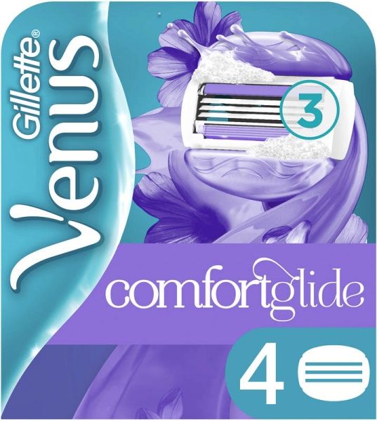 Сменный картридж Gillette Venus ComfortGlide Breeze c гелевой полоской 4 шт.