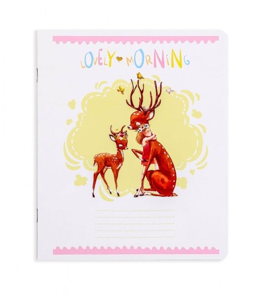 Комплект зошитів Дитяча акварель 12 аркушів у клітинку 25 шт. Поділля