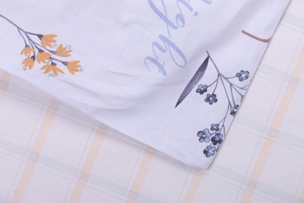 Комплект постільної білизни Silver blossom полуторний різнокольоровий принт La Nuit 