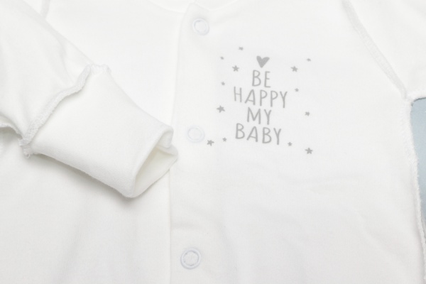 Комбінезон унісекс Bambinelli Be Happy Кмб304-2 р.56 молочний 