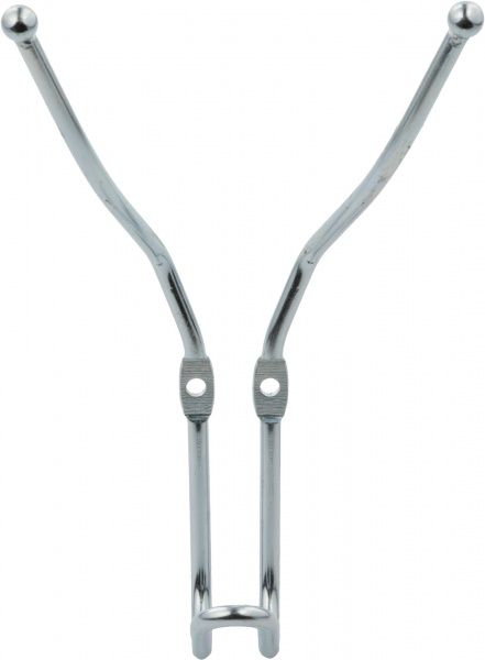 Крючок мебельный  серебристый 1410