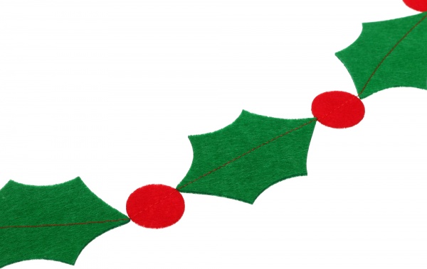 Декорация новогодняя Гулівер Країна из фетра Рождественская гирлянда 100см 125213 