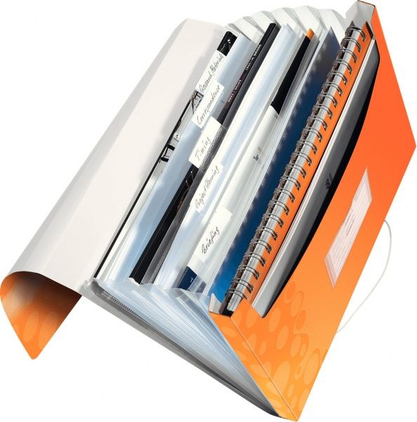 Папка з відділеннями WOW A4 помаранчевий металік 45890044 Leitz