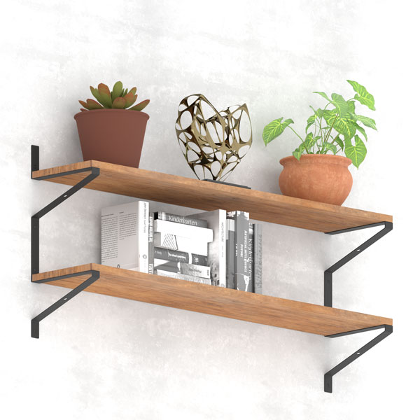 Кронштейн для полиць Valore Трикутник подвійний Loft SB-DT-28