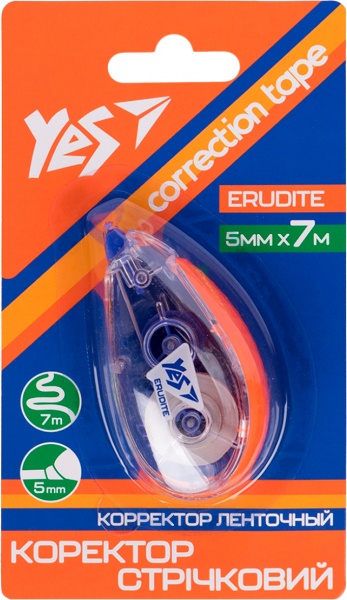 Корректор ленточный YES 5мм х 7м Erudite ракушка